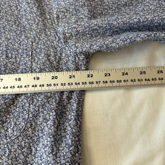 St. Croix Men's Long Sleeve Bluish-Purple Allover Patterned Button Up Shirt M - Picture 7 of 11